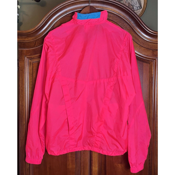 Vintage Nike Windbreaker Jacket 90s Pockets Jogging Pink 1/2 Zip Mens Medium - Picture 5 of 16